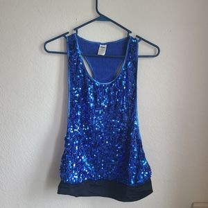 Balera sequined racer back dance top